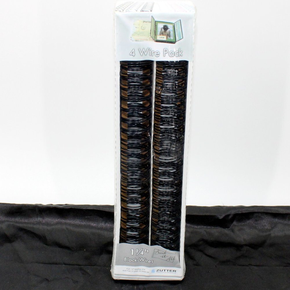 ZUTTER Bind-It-All OWire 1.25" 4/Pkg Black